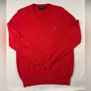 Vineyard Vines Men's Cashmere Heritage V-Neck sweater Size Small